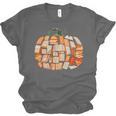 Thanksgiving Fall Books Pumpkins Vintage Library Teacher Kid Unisex Jersey T-Shirt