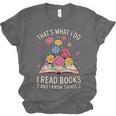 That’s What I Do I Read Books And I Know Things Floral Book Unisex Jersey T-Shirt That’s What I Do I Read Books And I Know Things Floral Book Unisex Jersey T-Shirt