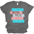 Threadless Grey Sky Chai Trans Book Pride Graphic Unisex Jersey T-Shirt