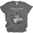 Tired Moms Book Club Dark Floral Coffee Skeleton Unisex Jersey T-Shirt Tired Moms Book Club Dark Floral Coffee Skeleton Unisex Jersey T-Shirt