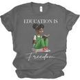 History Month Education Is Freedom Books Black Teacher Unisex Jersey T-Shirt