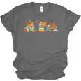Turkey Reading Books Fall Thanksgiving Teacher Book Lovers Unisex Jersey T-Shirt