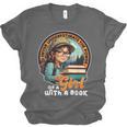 Never Underestimate The Power Of a Girl With a Book Reading Unisex Jersey T-Shirt