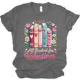 Valentine All Booked For Valentine Book Lovers Teacher Kid Unisex Jersey T-Shirt