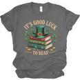 Vintage It's Good Luck To Read St Patrick's Day Book Lucky Unisex Jersey T-Shirt