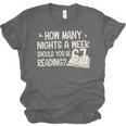 Vintage How Many Nights Reading 67 Meme Book Lover Teacher Unisex Jersey T-Shirt Vintage How Many Nights Reading 67 Meme Book Lover Teacher Unisex Jersey T-Shirt