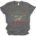 All I Want For Christmas Is A Dragon & Books Ugly Sweater Unisex Jersey T-Shirt All I Want For Christmas Is A Dragon & Books Ugly Sweater Unisex Jersey T-Shirt