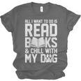 All I Want To Do Is Read Books Reading Dog Lovers Unisex Jersey T-Shirt