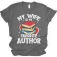 My Wife Is My Favorite Author Book Writer Unisex Jersey T-Shirt My Wife Is My Favorite Author Book Writer Unisex Jersey T-Shirt