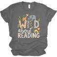 Wild About Reading Animals And Book Lovers Unisex Jersey T-Shirt