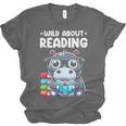 Wild About Reading Book Lover Hippo Unisex Jersey T-Shirt Wild About Reading Book Lover Hippo Unisex Jersey T-Shirt