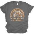 Wild About Reading Books Reader Lover Bookworm Librarian Unisex Jersey T-Shirt