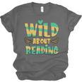 WILD ABOUT READING I Love Books Bookworm Library Day Unisex Jersey T-Shirt