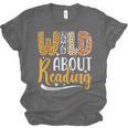 Wild About Reading Lover Bookworm Library Teacher Zoo Animal Unisex Jersey T-Shirt