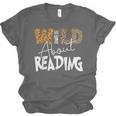 WILD ABOUT READING Reading Books Bookworm Library Day Unisex Jersey T-Shirt WILD ABOUT READING Reading Books Bookworm Library Day Unisex Jersey T-Shirt