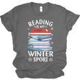 Winter Reading Book Bookworm Winter Unisex Jersey T-Shirt