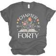 Women's 1986 Chapter Forty 40th Birthday Wildflower Book 40 Year Old Unisex Jersey T-Shirt