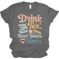 Women's Drink Tea Read Books Nerd Book Reader Book Reading Lover Unisex Jersey T-Shirt Women's Drink Tea Read Books Nerd Book Reader Book Reading Lover Unisex Jersey T-Shirt