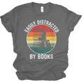 Women's Easily Distracted By Books Unisex Jersey T-Shirt