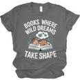 Women's Wild Dreams Reading Giraffe Book Reader Zoo Animals Kids Unisex Jersey T-Shirt Women's Wild Dreams Reading Giraffe Book Reader Zoo Animals Kids Unisex Jersey T-Shirt