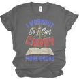 I Workout So I Can Carry More Books Exercise Books Lover Unisex Jersey T-Shirt I Workout So I Can Carry More Books Exercise Books Lover Unisex Jersey T-Shirt