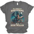 In a World Of Bookworms Be a Book Dragon Reading Unisex Jersey T-Shirt In a World Of Bookworms Be a Book Dragon Reading Unisex Jersey T-Shirt