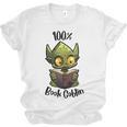 100 Book Goblin Cute Book Reader And Library Lover Unisex Jersey T-Shirt