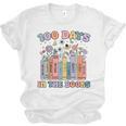100 Days In The Books Reading Teacher 100th Day Of School Unisex Jersey T-Shirt 100 Days In The Books Reading Teacher 100th Day Of School Unisex Jersey T-Shirt