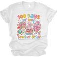 100th Day Of School Teacher 100 Days Coffee Books Unisex Jersey T-Shirt 100th Day Of School Teacher 100 Days Coffee Books Unisex Jersey T-Shirt