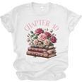 40th Birthday Chapter 40 Birthday Shirt Women Book Lover Unisex Jersey T-Shirt