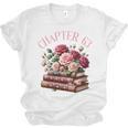 63rd Birthday Chapter 63 Birthday Shirt Women Book Lover Premium Unisex Jersey T-Shirt