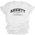 Anxiety University Anxious Antisocial Introvert Unisex Jersey T-Shirt