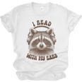 Audio Book Reader Book Lover Raccoon I Read With My Ears Unisex Jersey T-Shirt