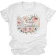 Barely Tolerable Book Floral Bookworm Lover Bookish Premium Unisex Jersey T-Shirt