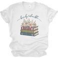 Barely Tolerable Book Lover Floral Quote Pride And Prejudice Unisex Jersey T-Shirt Barely Tolerable Book Lover Floral Quote Pride And Prejudice Unisex Jersey T-Shirt