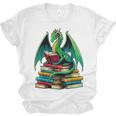 Book Dragon Reading Books Unisex Jersey T-Shirt