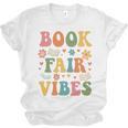 Book Fair Vibes Groovy Retro School Reading Nostalgic Unisex Jersey T-Shirt Book Fair Vibes Groovy Retro School Reading Nostalgic Unisex Jersey T-Shirt