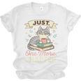 Book Lover Cute Cat Coffee Just 1 More Chapter Cozy Reading Unisex Jersey T-Shirt
