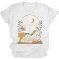 Book Lover Moonlight Reading Scene Night Unisex Jersey T-Shirt