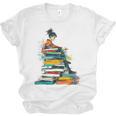 Books Abstract Artist Women Art Painting Books Unisex Jersey T-Shirt Books Abstract Artist Women Art Painting Books Unisex Jersey T-Shirt