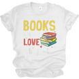 Books Are My Love Language Stack Unisex Jersey T-Shirt