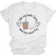 I Like My Books Spicy And My Coffee Icy Books Booktok Unisex Jersey T-Shirt I Like My Books Spicy And My Coffee Icy Books Booktok Unisex Jersey T-Shirt