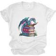 Bookworm Please I'm A Book Dragon Blue Dragon Unisex Jersey T-Shirt