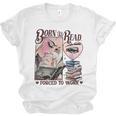 Born To Read Forced To Work Booklover -Adults Book Lovers Casual Grey Small Unisex Jersey T-Shirt