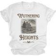 Bronte Novel Wuthering Heights Moorland Gothic Book Cover Unisex Jersey T-Shirt Bronte Novel Wuthering Heights Moorland Gothic Book Cover Unisex Jersey T-Shirt