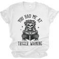 Buy Me Books And Tell Me To STFUATTDLAGG Outfits Spicy Smutty Book Reader You Had Me At Trigger Warning Unisex Jersey T-Shirt