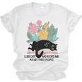 Cat Meme I Like Cats And Books And Maybe Three People Unisex Jersey T-Shirt