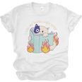 Cat Reading a Romance BookI Like My Books Extra Spicy Unisex Jersey T-Shirt Cat Reading a Romance BookI Like My Books Extra Spicy Unisex Jersey T-Shirt