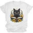 Cat For Women Book Lover Cute Cat And Book Unisex Jersey T-Shirt Cat For Women Book Lover Cute Cat And Book Unisex Jersey T-Shirt