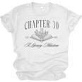 Chapter 30 A Literary Milestone 30th Birthday Book Lover Unisex Jersey T-Shirt Chapter 30 A Literary Milestone 30th Birthday Book Lover Unisex Jersey T-Shirt